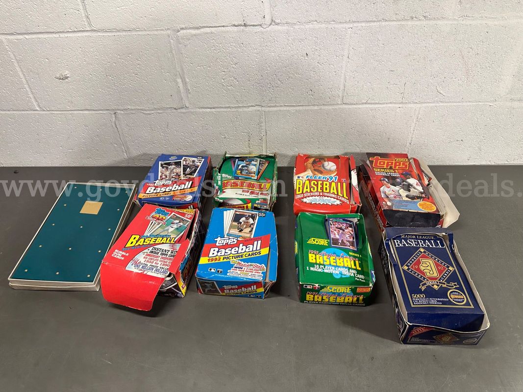 Lot of 8 Boxes of Baseball Cards-WILL SHIP