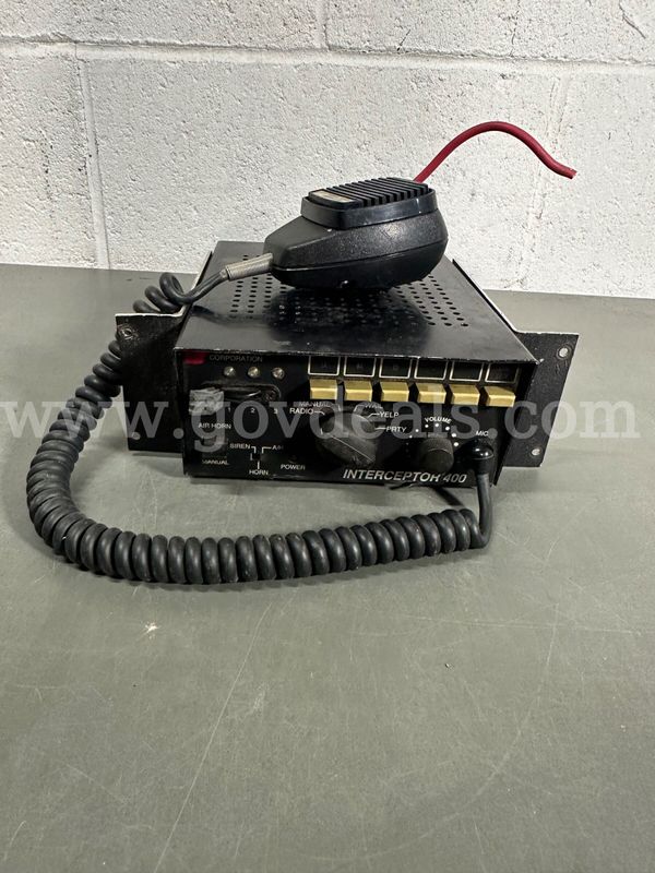 Federal Signal Interceptor PA400 Siren & Light Controller -WILL SHIP