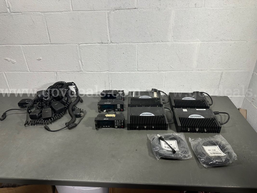 Lot Harris/Macom Remote Mount Mobile Radios-WILL SHIP