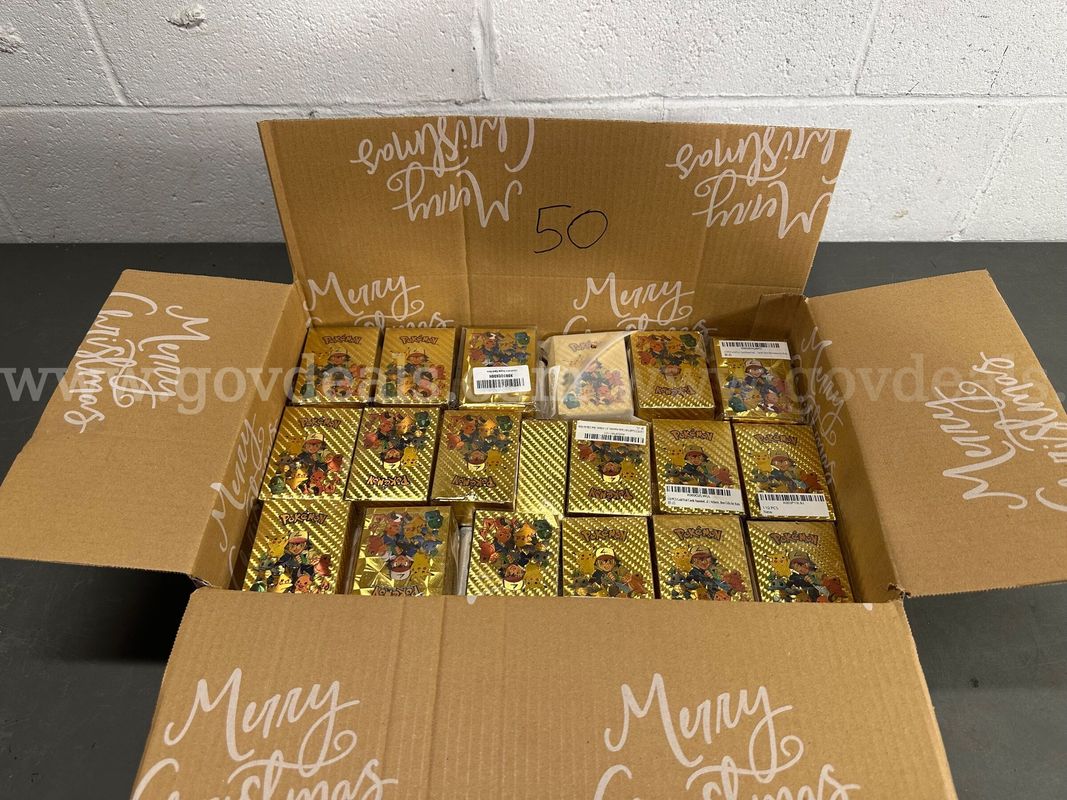 Lot of 50 Gold Foil Pokémon 110 Card Packs-WILL SHIP