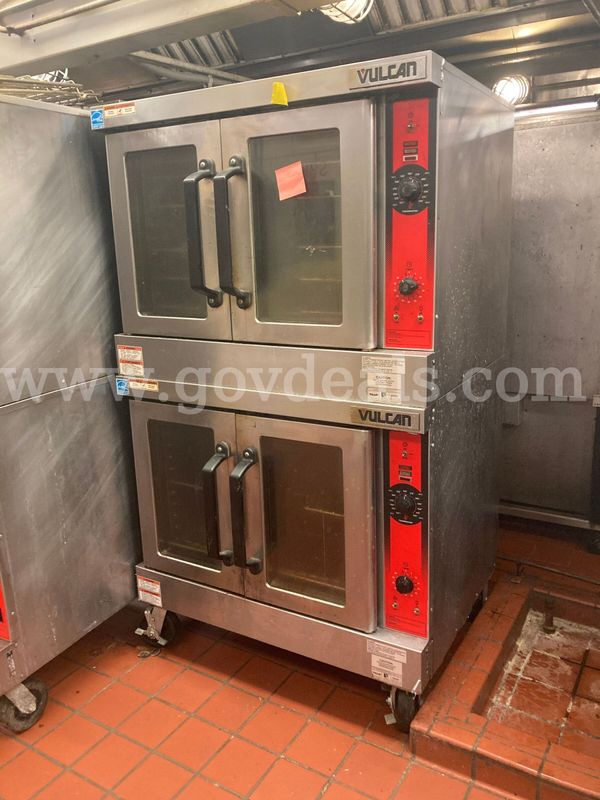 Lot of 2 Vulcan Double-Stack Ovens