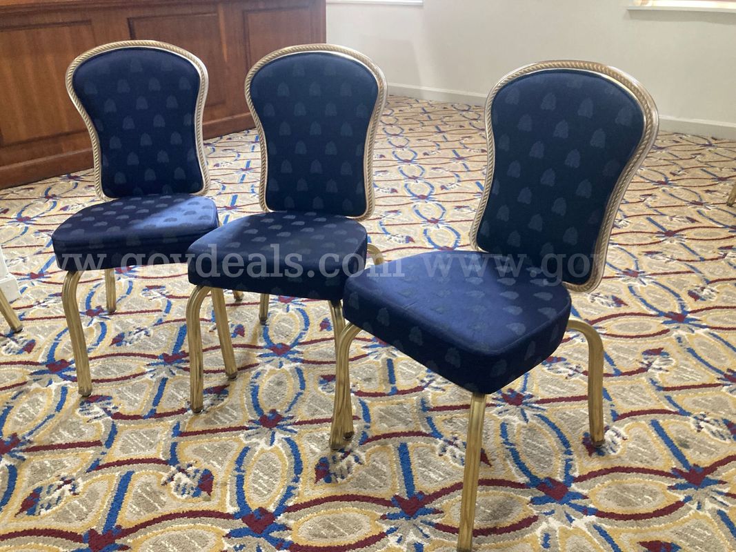 Lot of 250 padded banquet chairs