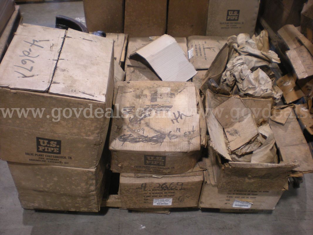Pallet of Cast Iron Water Pipe Parts #4