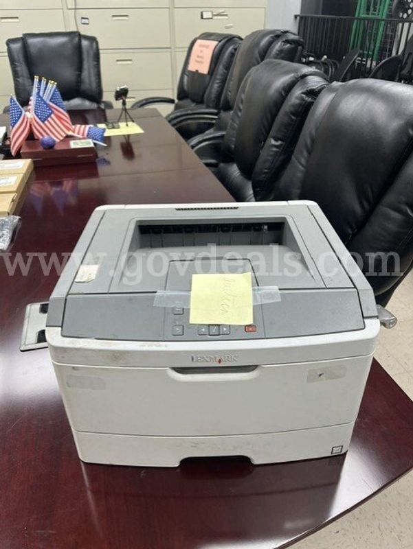3 non functioning printers, nonfunctioning APC Back Ups Pro 1000, broken monitor, keyboard and mouse