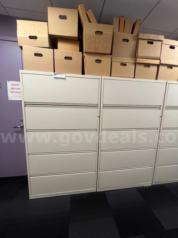 Tall 5-Drawer File Cabinet Qty: 1
