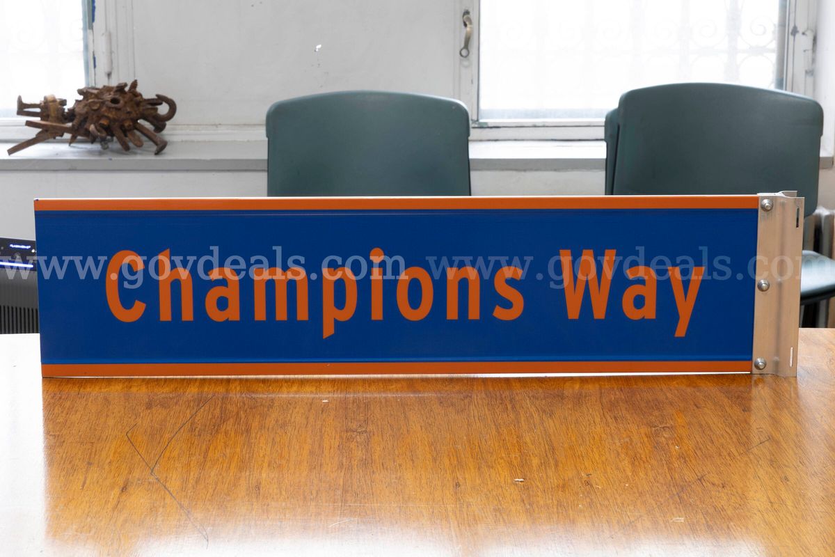 Champions Way Street Sign Used at Knicks Championship Parade