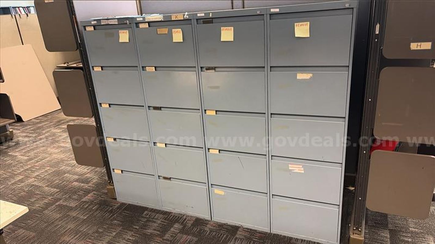 Gray - 20 Drawer Metal Cabinet QTY: 2