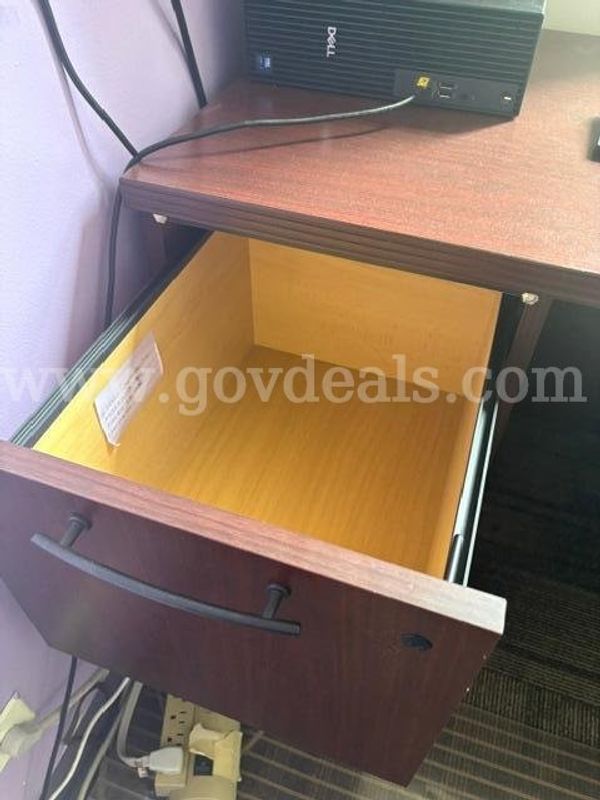 Four Drawer Wood Desks QTY: 2
