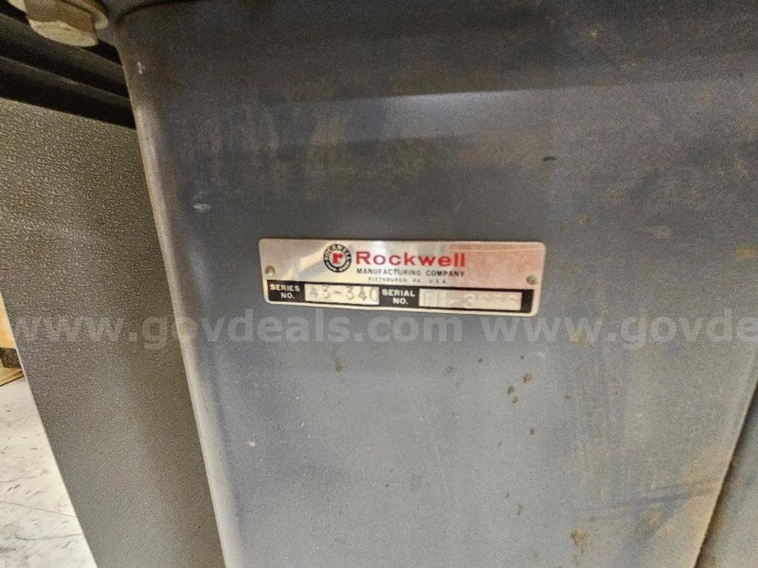 DELTA-ROCKWELL MODEL 43-340 HEAVY DUTY WOOD SHAPER. SERIAL #FH-3656. SOLD AS IS.