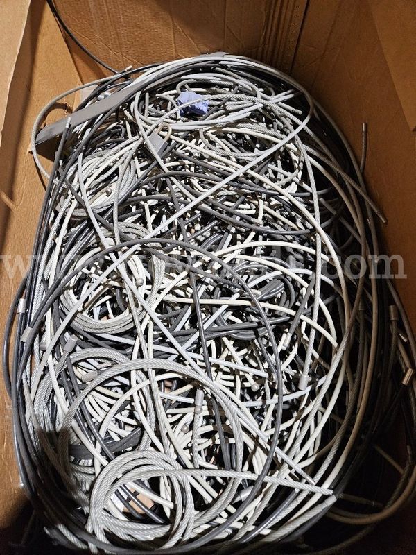 150*.50Approx. 150 Loose Security Cables in various colors. Sold As Is.