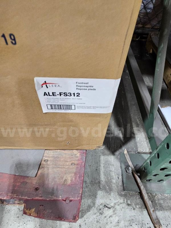 4 Alera Footrests-New in Box- Color Black-Sold As-Is.