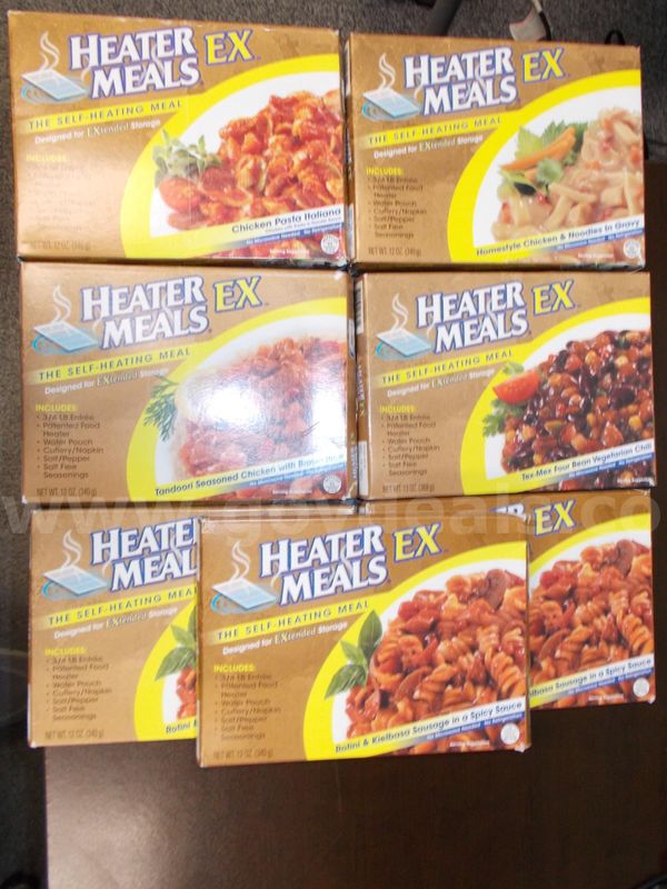EXPIRED Heater Meal rations and face masks