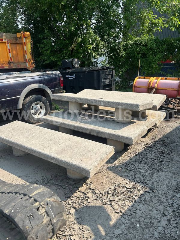 LOT of 6 Concrete Benches