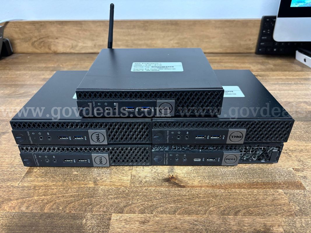 Lot of 5 Dell OptiPlex Micro mini-PCs