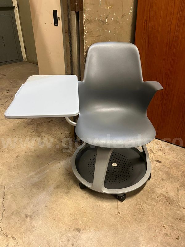 Grey Rolling Classroom Desks; QTY: 3