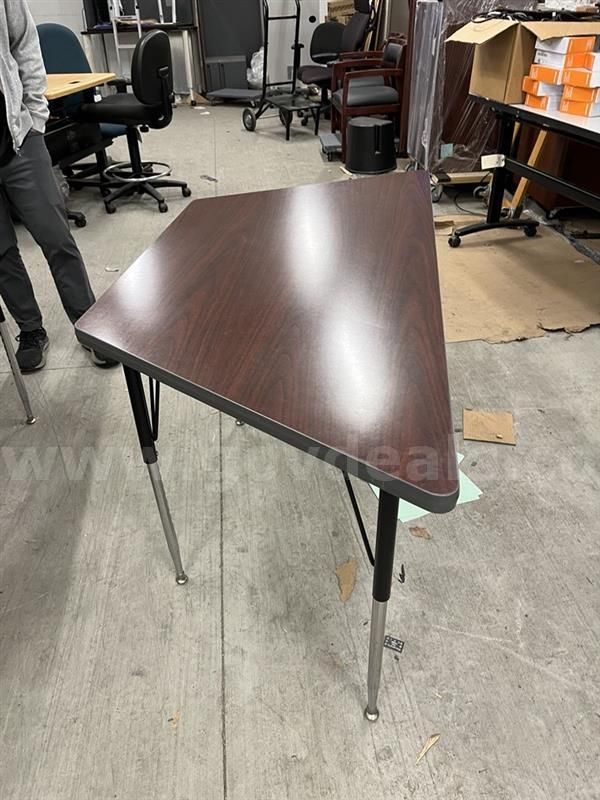Brown Tables; QTY: 9 (individual)