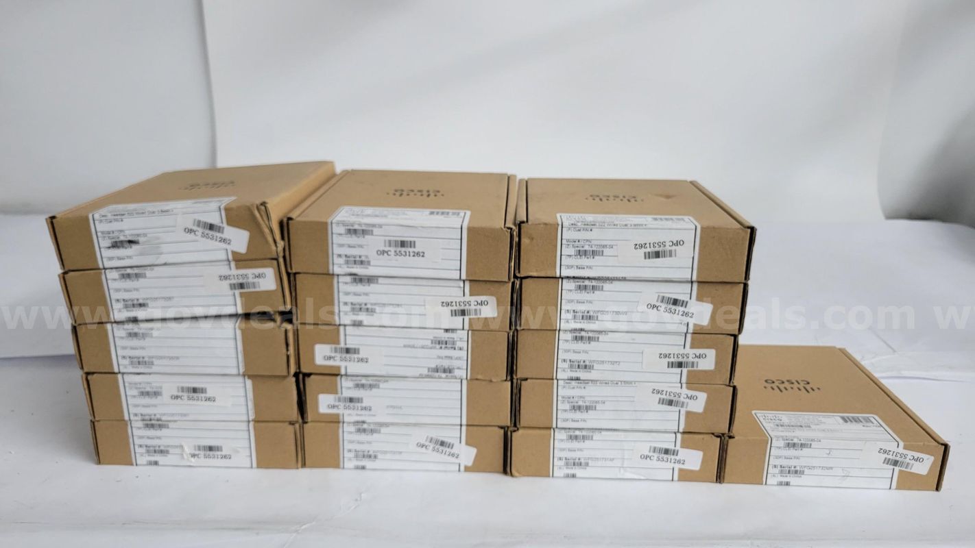Lot of 16 Cisco 522 Wired Dual Headsets with 3.5mm & USB-C Connectivity (Model: CP-HS-W-522-USBC)