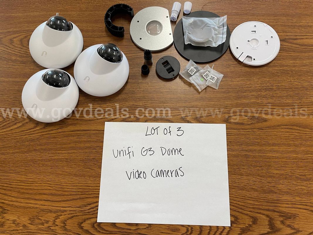 Lot of 3 Unifi G3 Dome Video Cameras