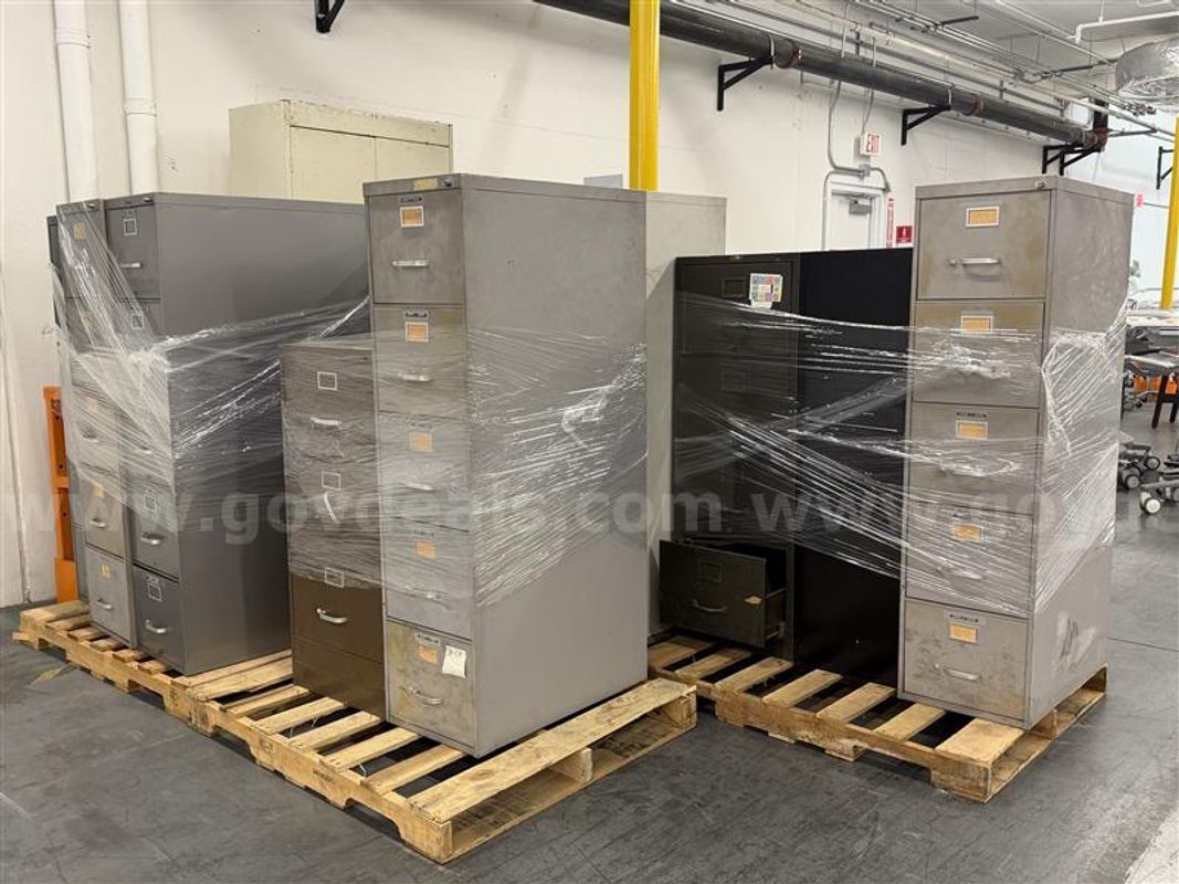 5 Pallets Of Various File Cabinet