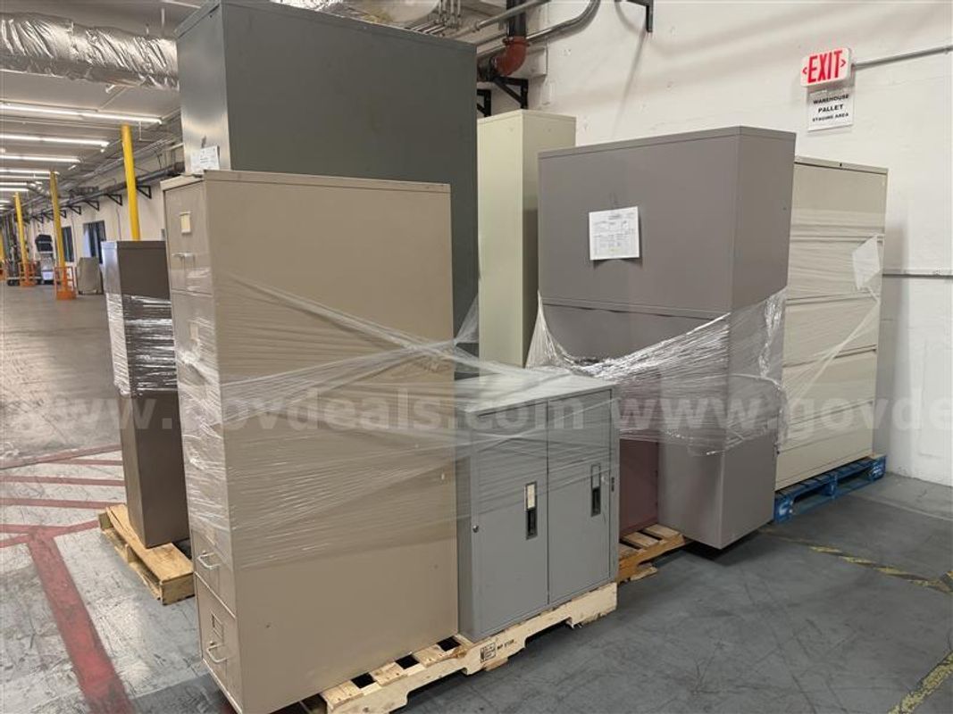 6 Pallets Of Various File Cabinet