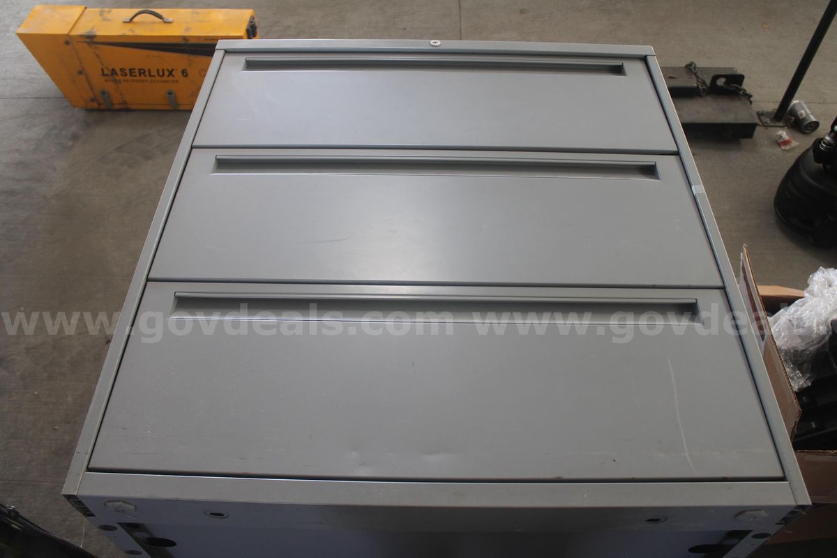 Metal filing cabinet