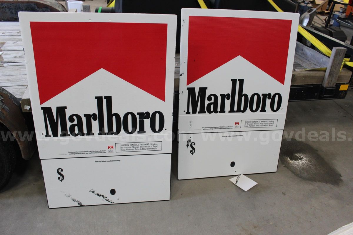 Marlboro Cigarette Sign Boards