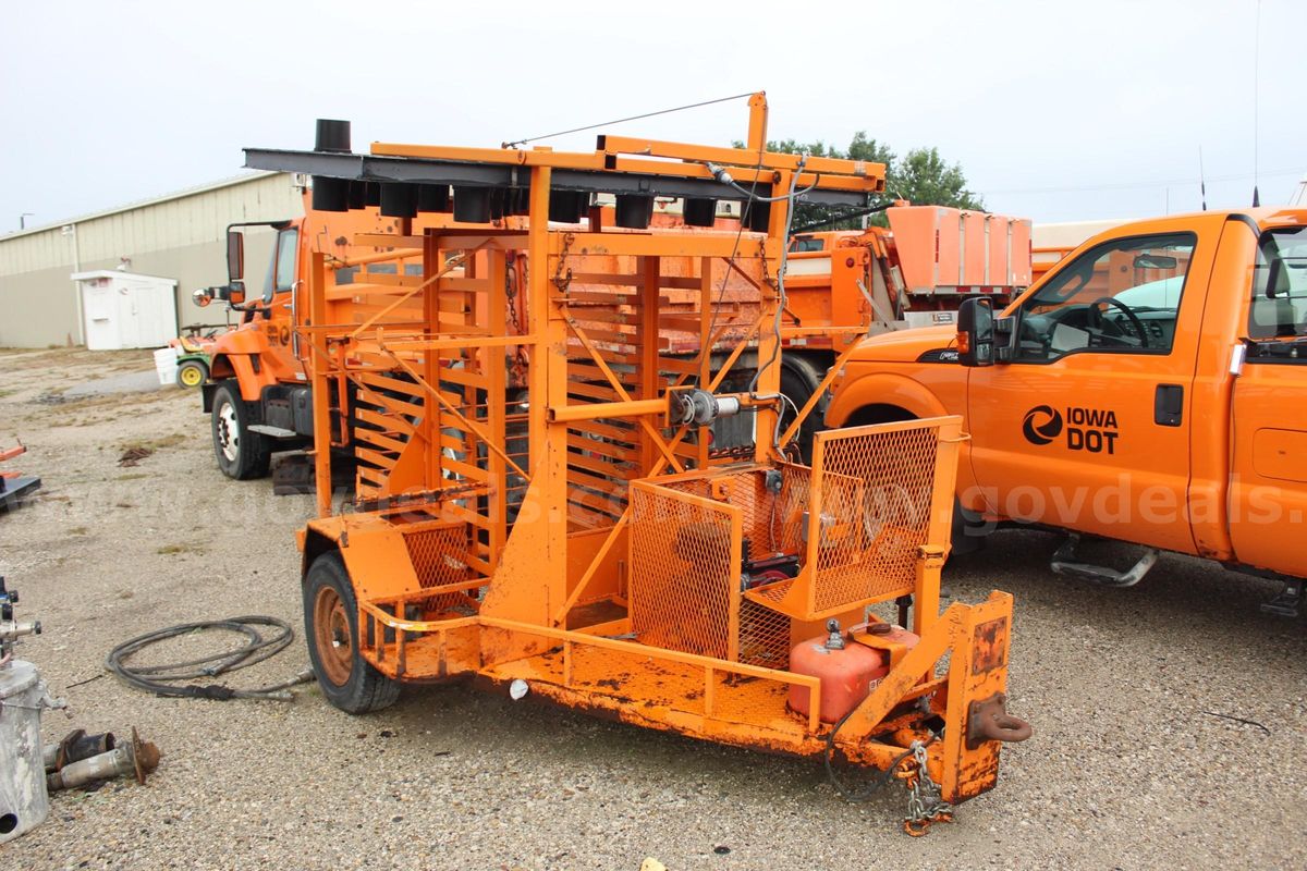 Small Arrow Board Sign Trailer