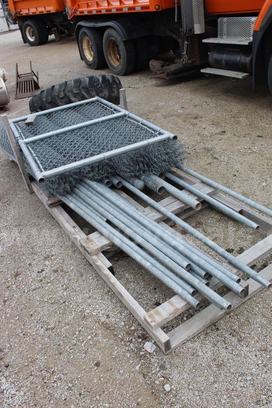 Skid of Chain-Link Fencing