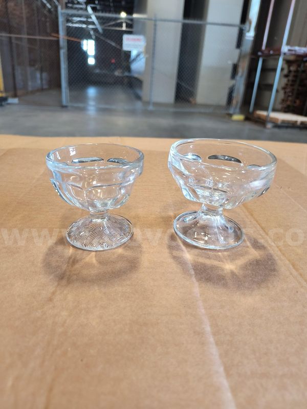 (157) Assorted Sherbet Glasses with racks