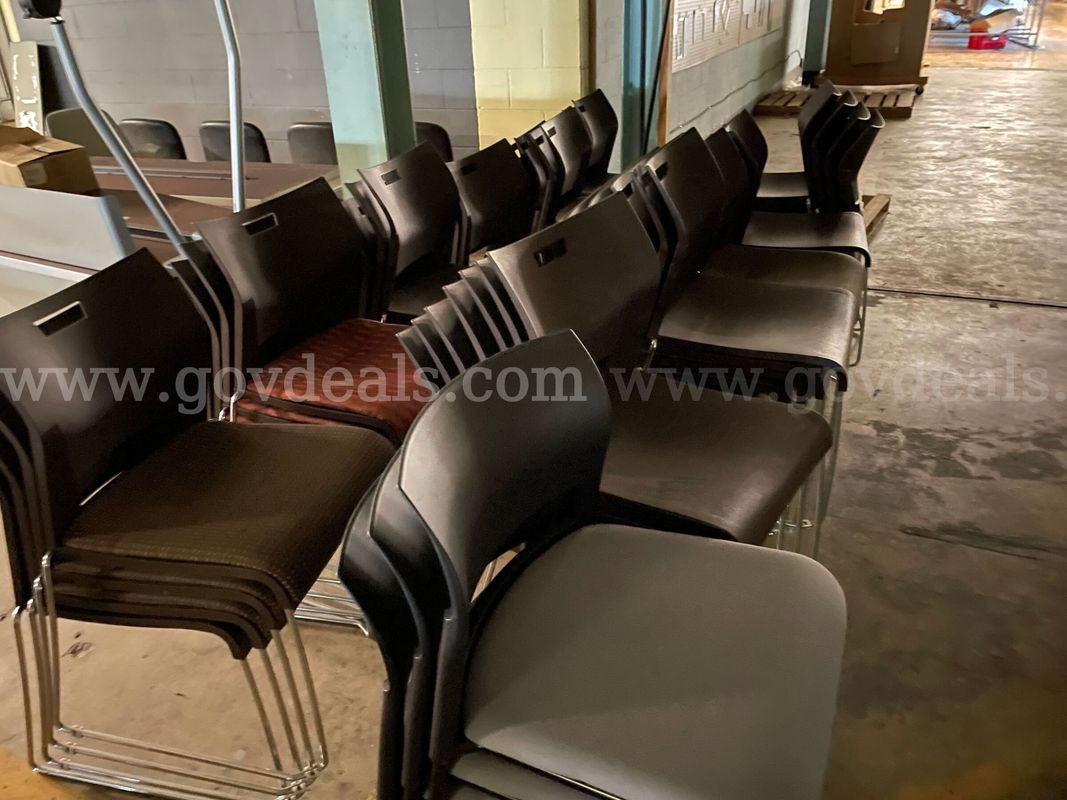 Lot of Office Furniture Including Chairs, Lateral Filing Cabinets & Desk