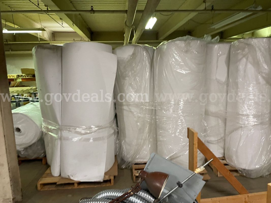 Lot of Approximately 50 New Rolls of Nonwoven Fabric/Filter Media Material