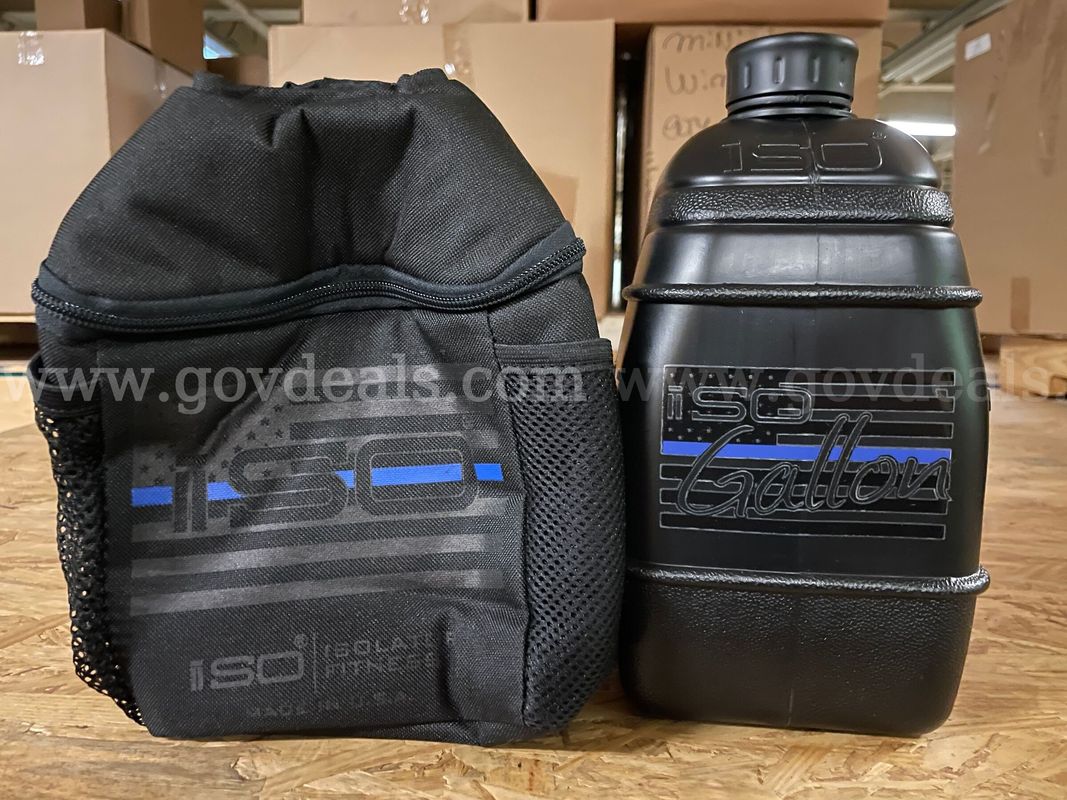 Lot of 80 New Thin Blue Line 1-Gallon Drink Totes Item Description