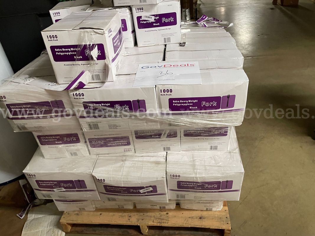 Bulk Lot of New Plastic Forks– Approximately 36 Cases