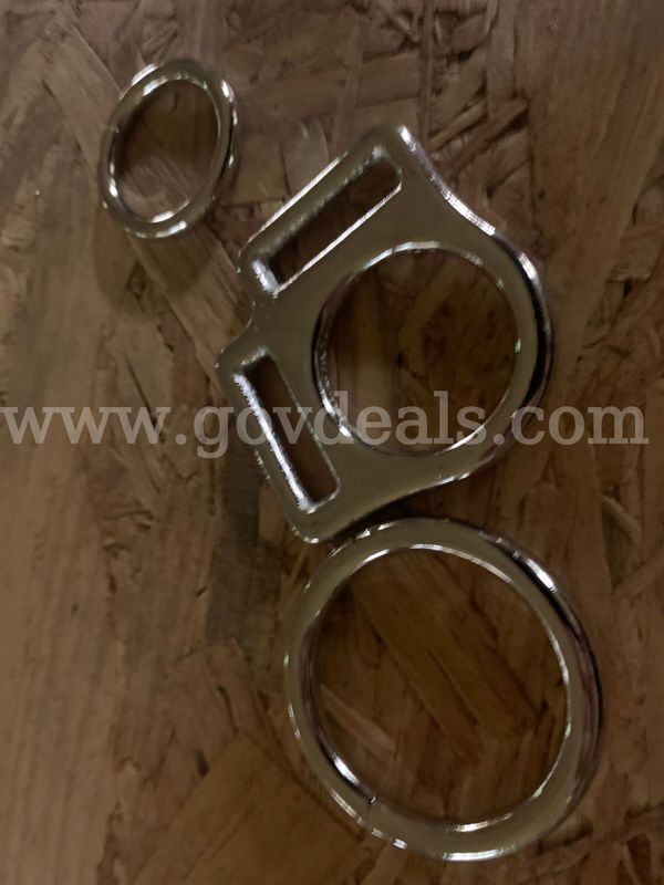 3 Cases of New Nickel-Plated Metal D-Rings and Attachment Hardware