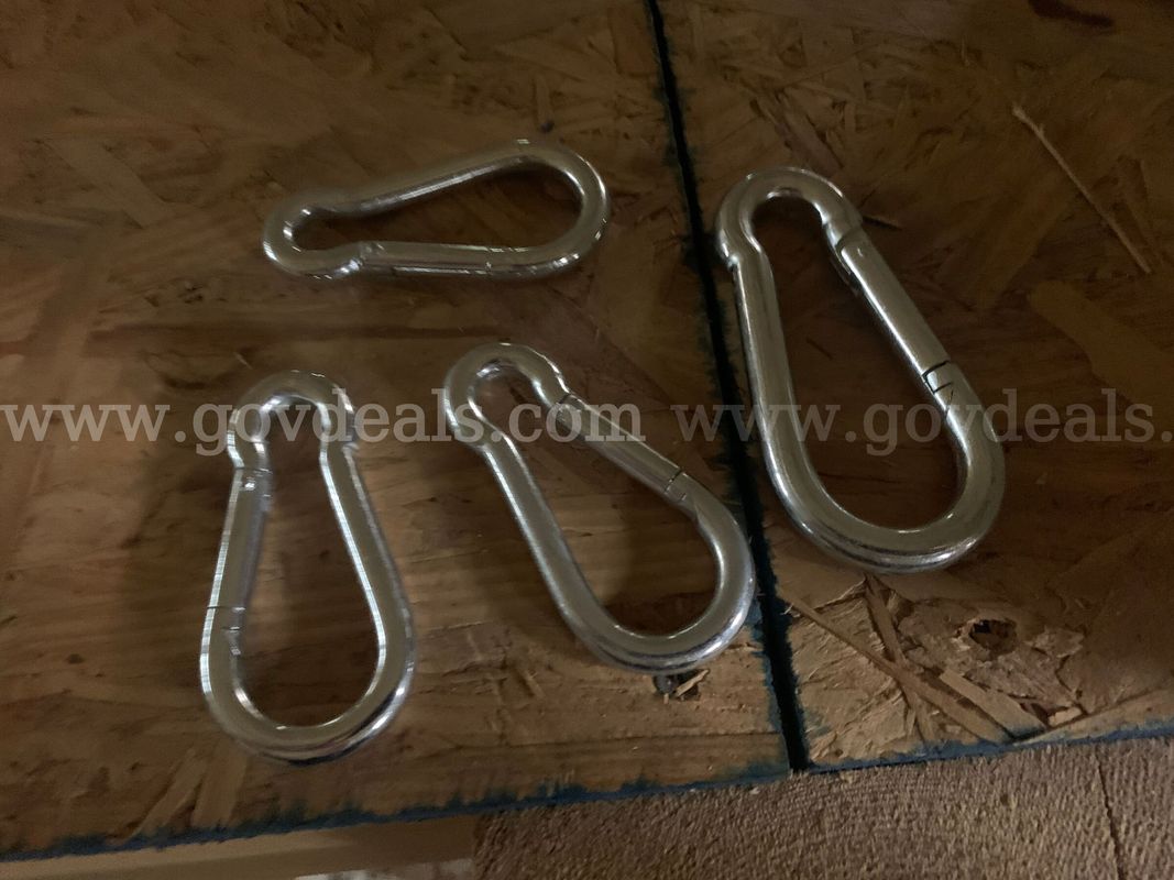 5 Cases of New Assorted Size Nickel-Plated Snap Hooks / Spring Clips