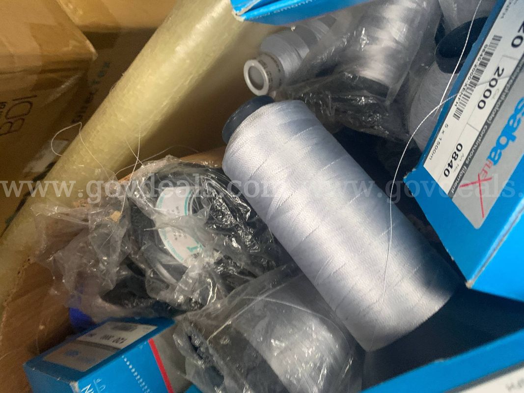Large Lot of Assorted Industrial Sewing Thread - Multiple Colors, Sizes & Spools