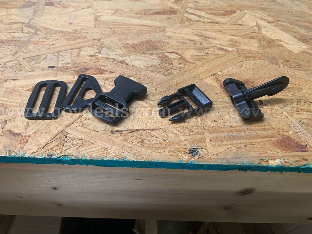 Large Lot of New Plastic Strap Hardware, Buckles, Tri-Glides, and Side-Release Components