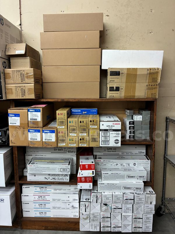 Lot of various toner supply items