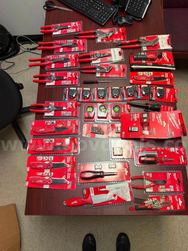 MILWAUKEE TOOLS - Large Box of Misc Items