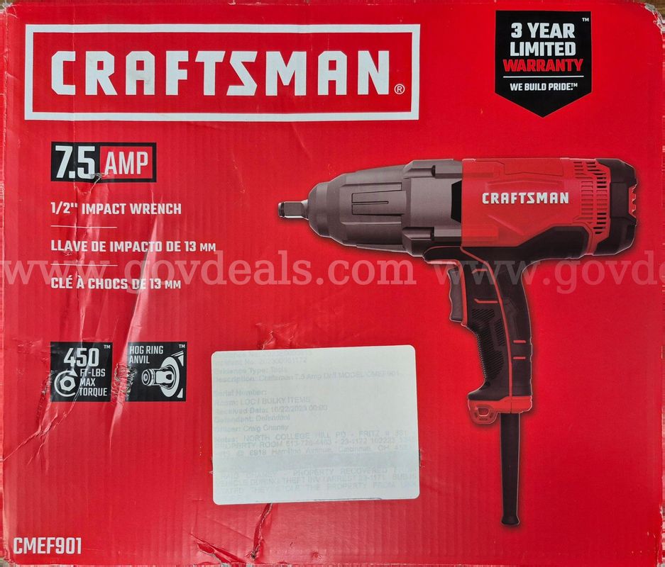 Craftsman 7.5 amp 1/2" impact