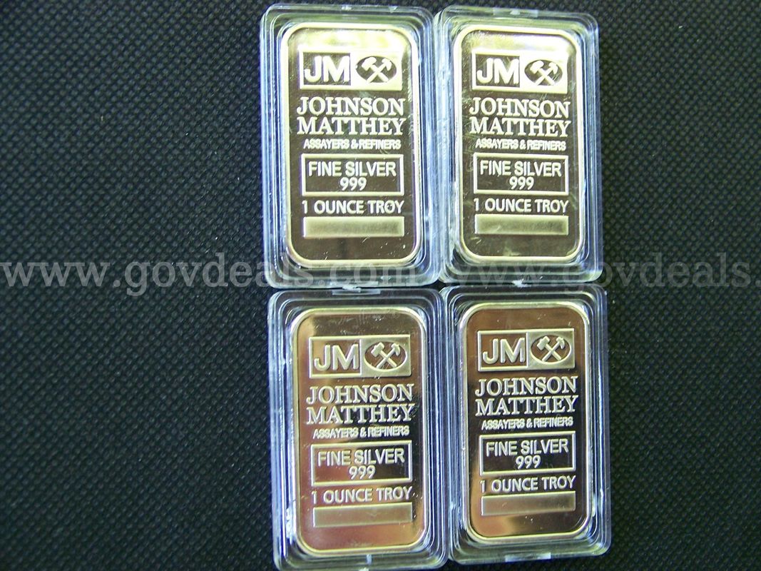 Set of Four 1 Ounce Silver Bars