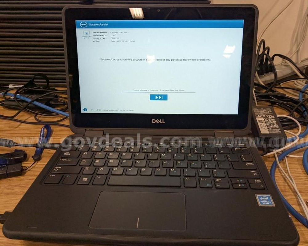 Lot # 1 of 100 Dell Latitude 3190 Laptops