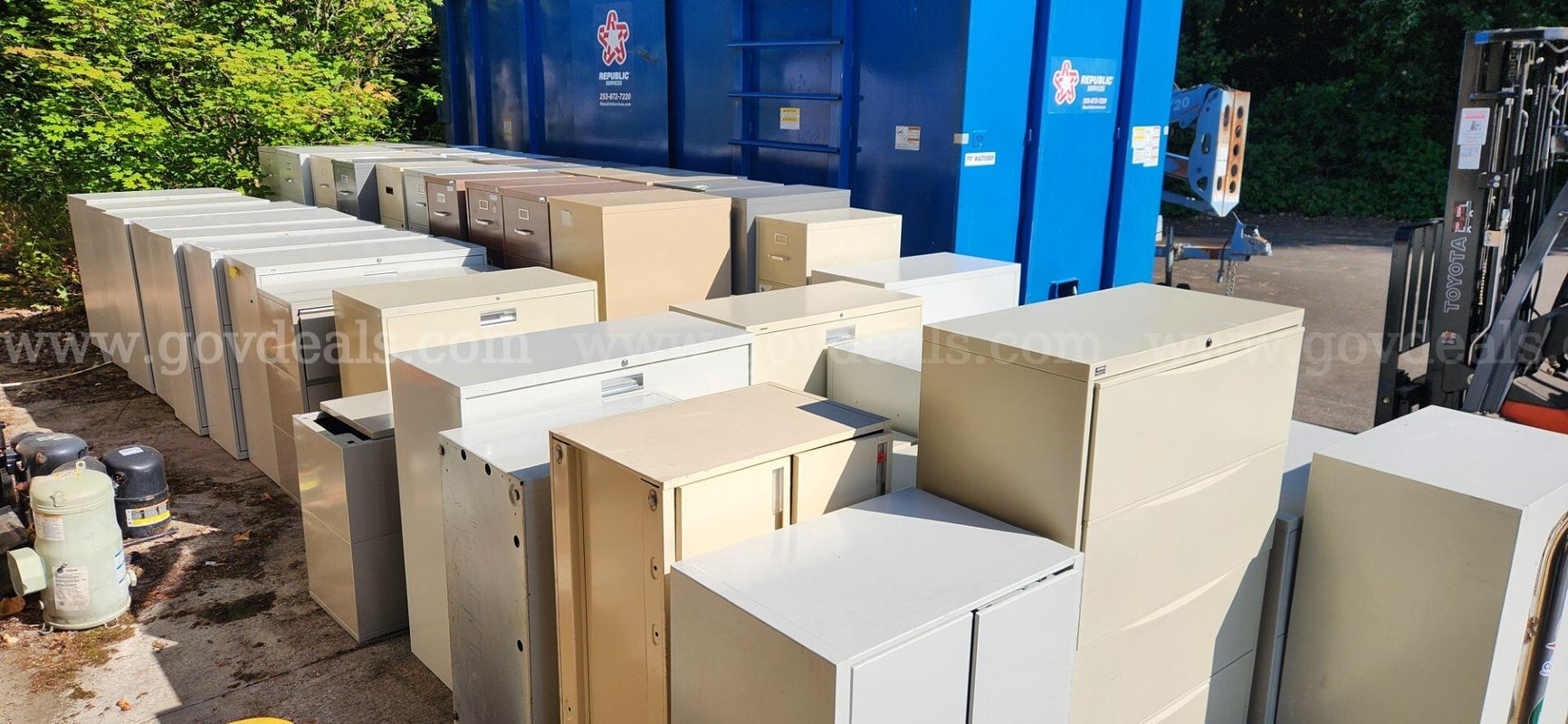 Large Lot of Used File Cabinets