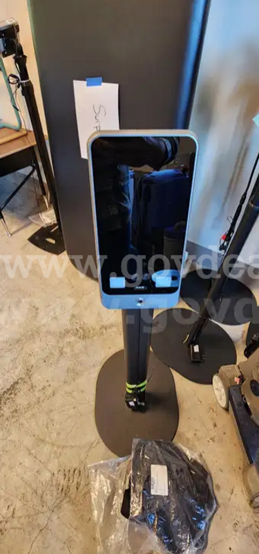 Body temp scanners with adjustable stands