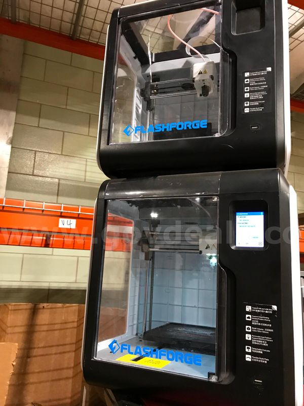 LOT OF APPROXIMATELY 2 Flashforge Adventurer 3 Lite 3D Printer Black/White