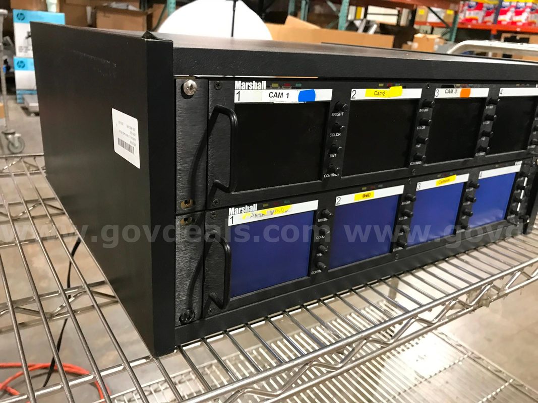 LOT OF APPROX. 2 Marshall V-R44P-HDSDI Quad 4" HD LCD Monitor, WITH MOUNT