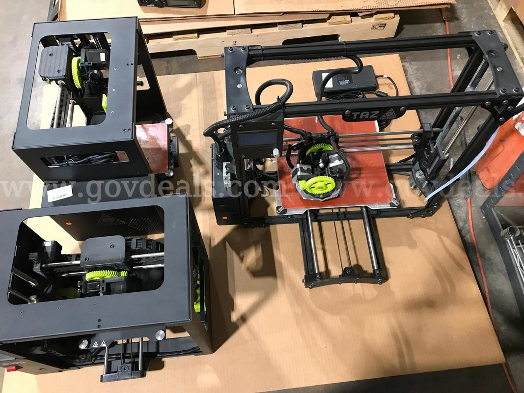 (Lot Of 3 ) 3d Printer'S - 2) Lulzbot Mini 3d & 1) Lulzbot Taz