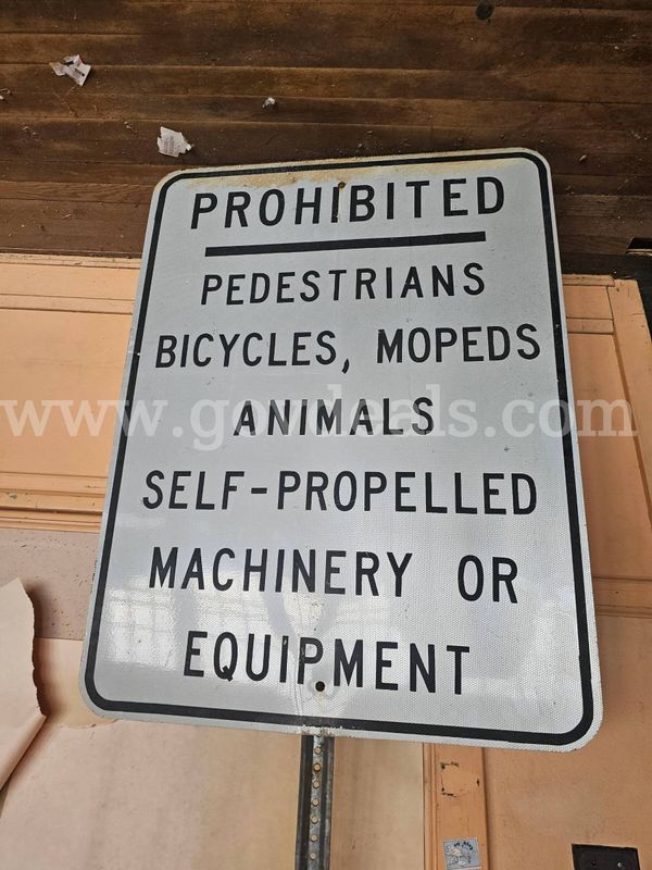1 Metal Road Sign
