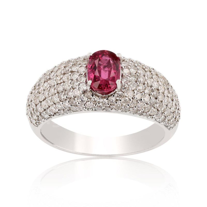 GOLD JEWELRY FRIDAY !! RUBY and DIAMOND RING