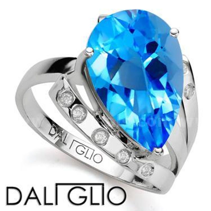 DIAMOND and TOPAZ RING